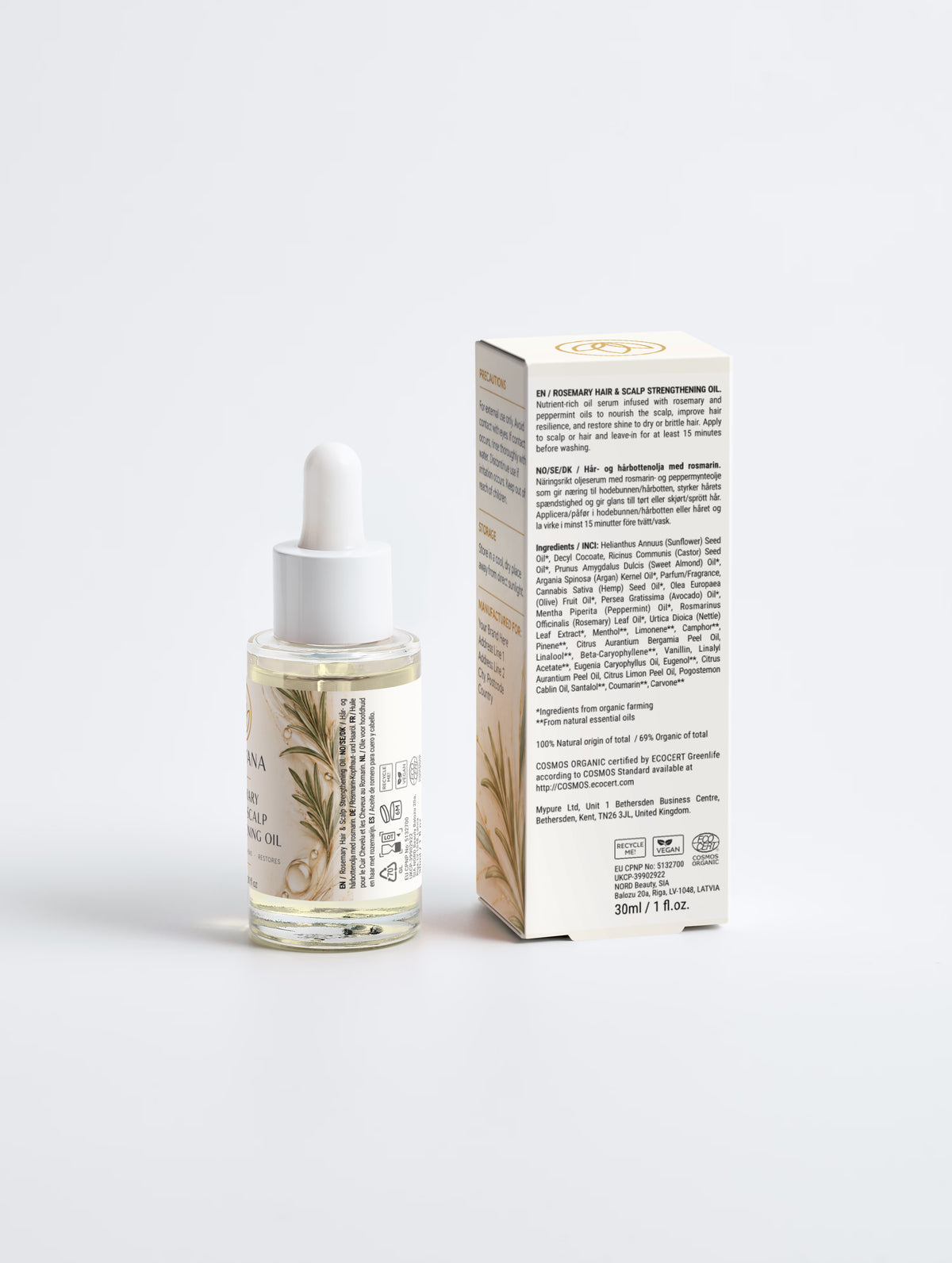Rosemary Hair & Scalp Strengthening Oil